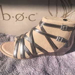 BOC sandals in pewter